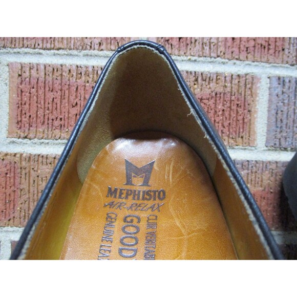 Mephisto Mens Melchior Black Leather Oxford Cap Toe Dress Shoes Goodyear Welt 11 main image 12